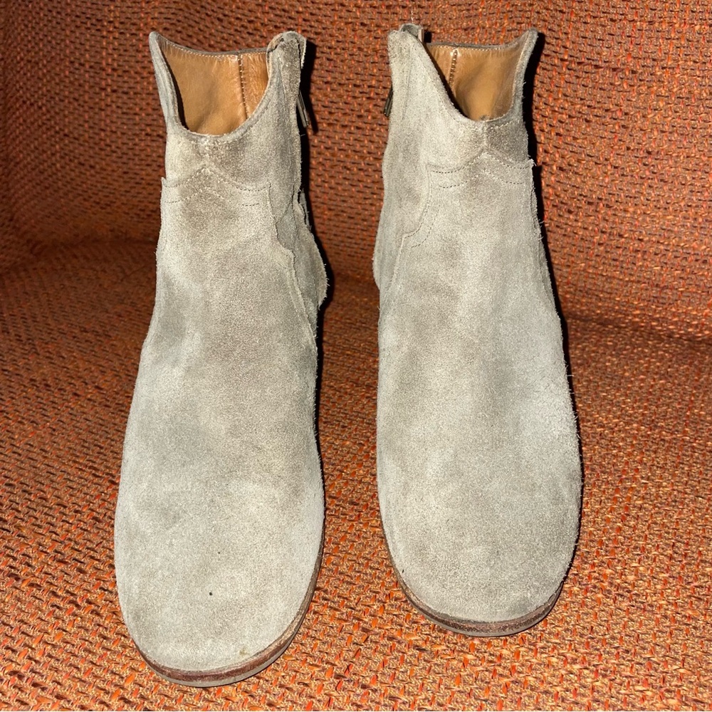 Isabel Marant Étoile Tan Suede Booties